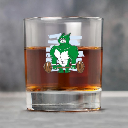 Pumping hulk. Gym Rock Glasses