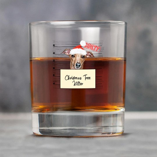 Italian Greyhound christmas funny prison Rock Glasses