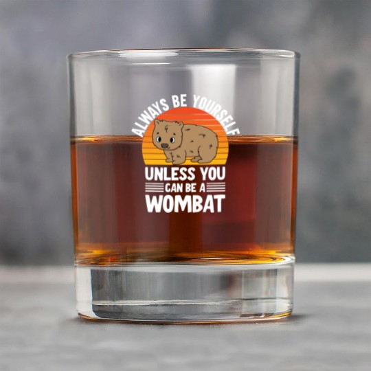 Cute Australian Wombat Quote Wombats Lover Rock Glasses