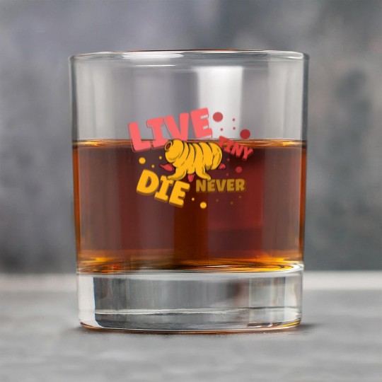 Live Tiny Die Never Science Lover Tardigrade Rock Glasses