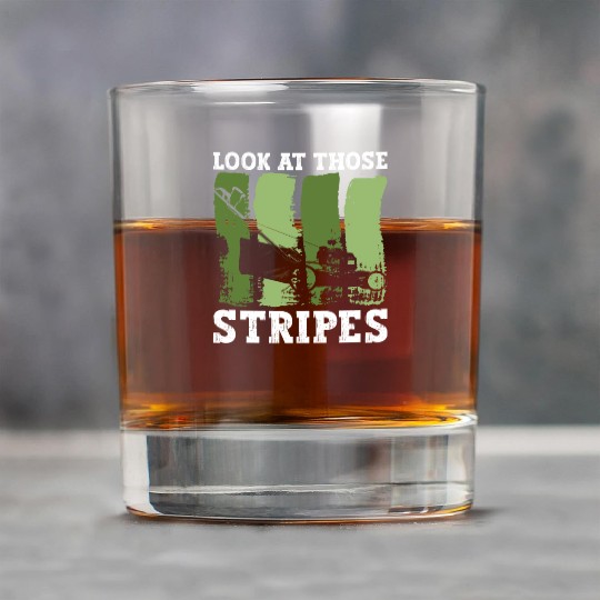 Look At Those Stripes - Lawn Mowing Funny Dad Lawn Rock Glasses