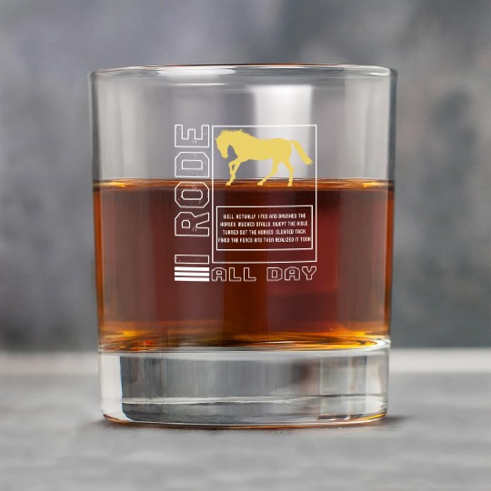 Cowboy Rock Glasses, I Rode All Day Funny Definition Rock Glasses