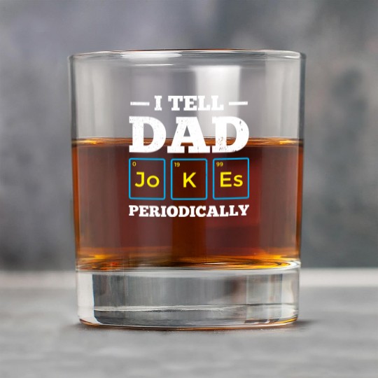 I Tell Dad Jokes Periodically Periodic Table Rock Glasses