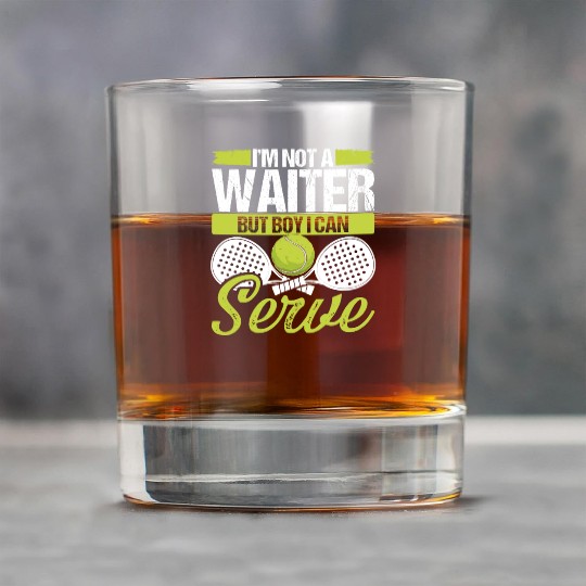 Paddle Tennis Player Match Not a Waiter Serve Rock Glasses