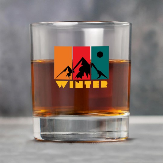 mountain in winter Rock Glasses