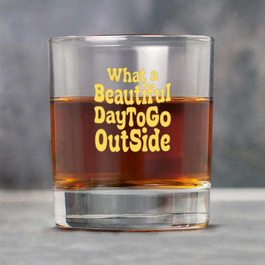 what a beautiful day to go outside Tiktok inspierd Rock Glasses