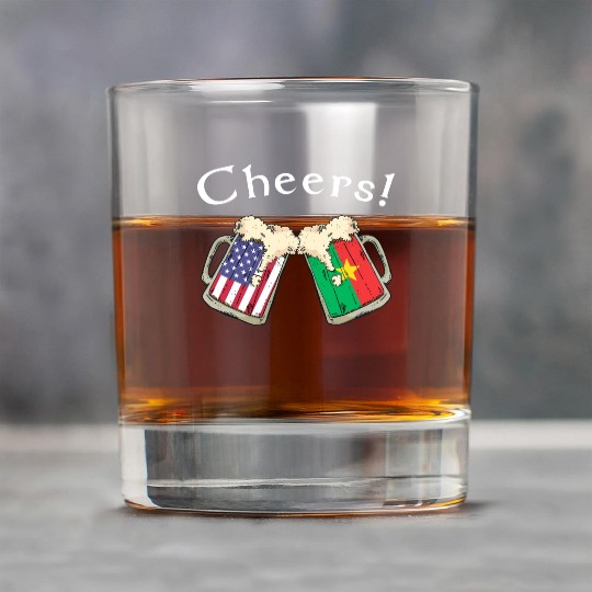 Burkinabe American Grown Country Cheers Beer Drink Rock Glasses