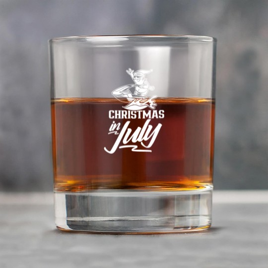 Christmas In July Humor Summer Santa Sarcastic Rock Glasses