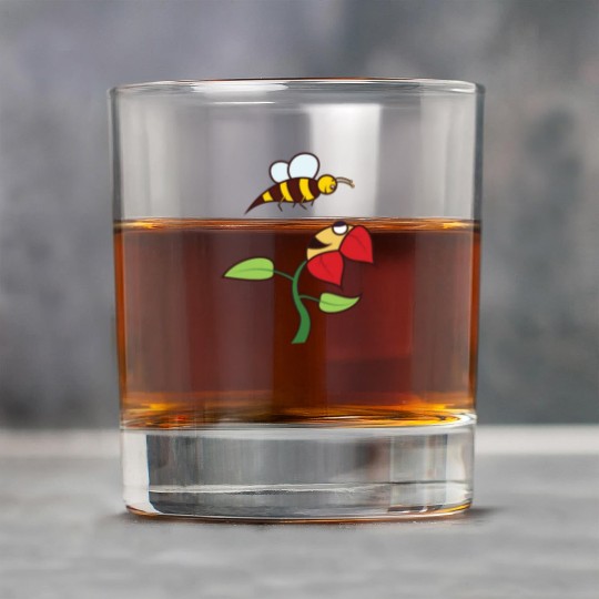 bee flower amazon Rock Glasses