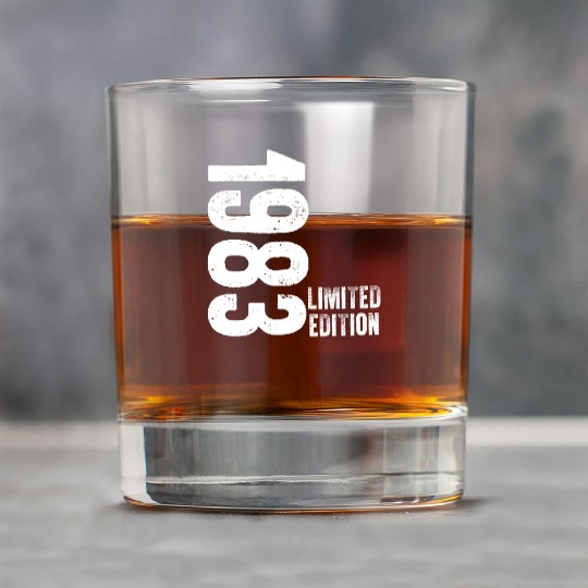 40 Years Vintage 1983 Retro 40th Birthday Rock Glasses