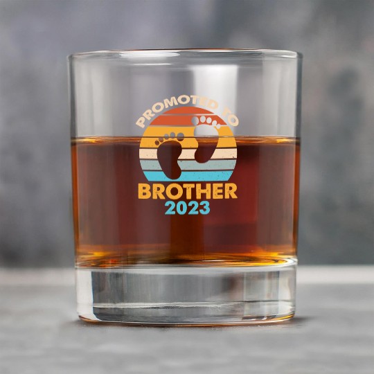 Promoted To Brother 2023 Retro Sunset Rock Glasses