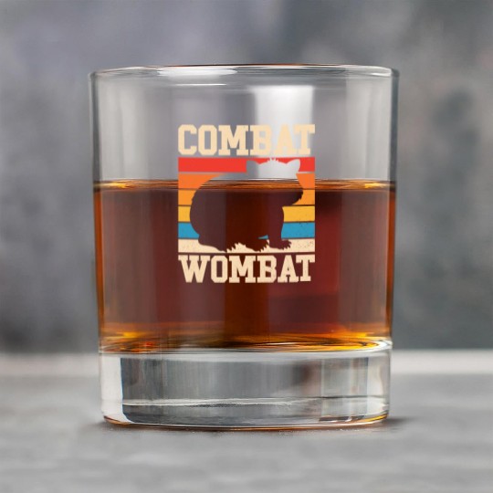 Combat Wombat For A Wombats Lover Rock Glasses