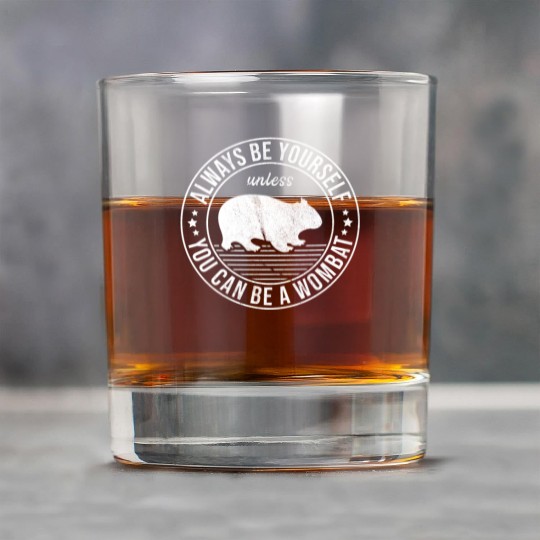 Funny Wombat Quote For A Australian Lover Rock Glasses