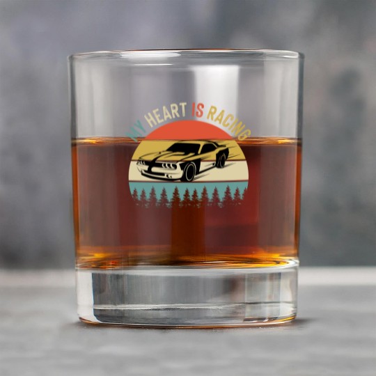 Fathers Day Retro Vintage Speedway Car Racing Rock Glasses