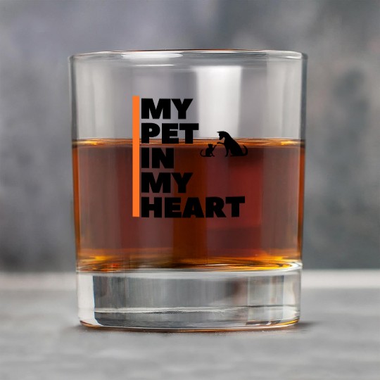My Pet In My Heart I Heart My Pet ...Pets Lover Rock Glasses