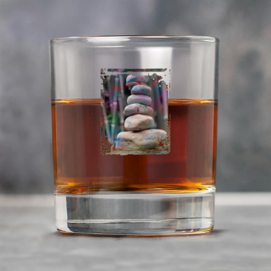 Japan Zen Buddhism Balancing Stones Rocks Bamboo Rock Glasses