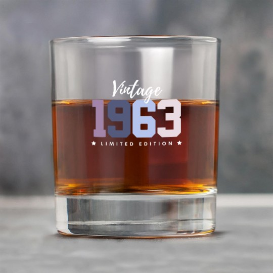 60 Years Vintage 1963 Retro 60th Birthday Rock Glasses