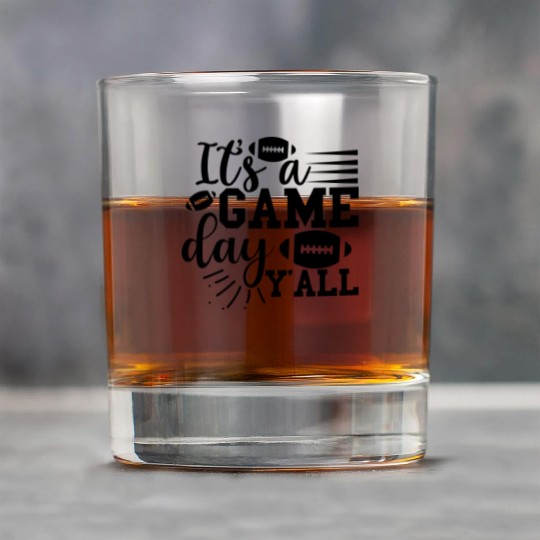 it's A Game Day Y'all Funny Football , Game Day Rock Glasses