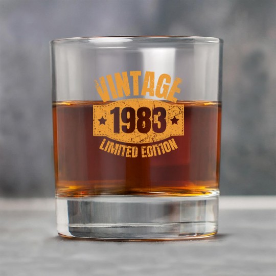 40 Years Vintage 1983 Retro 40th Birthday Rock Glasses