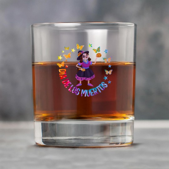 Dia De Los Muertos Rock Glasses, Girl Sugar Skeleton