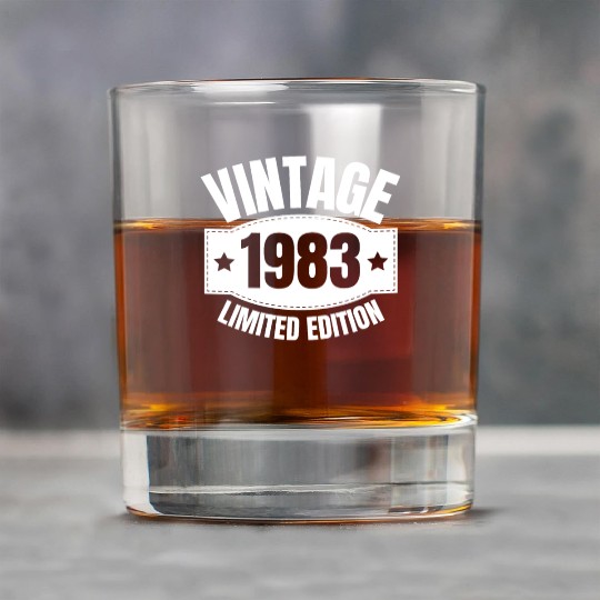 40 Years Vintage 1983 Retro 40th Birthday Rock Glasses