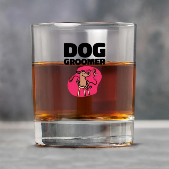 Dog Groomer Canine Grooming Hygiene Rock Glasses