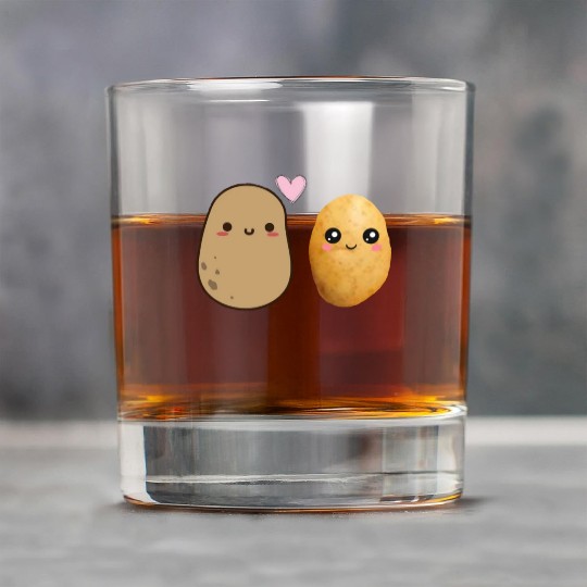 I love you potato Rock Glasses
