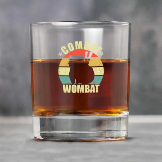 Combat Wombat For A Wombats Lover Rock Glasses