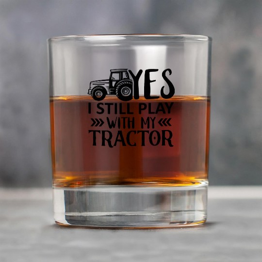 Farmer Farmer Tractor Tractor Farm Rock Glasses