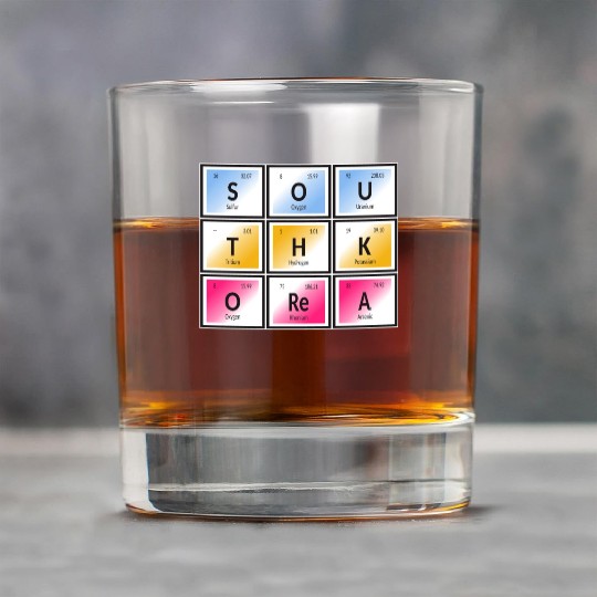 South Korea | Periodic Table of Elements Rock Glasses
