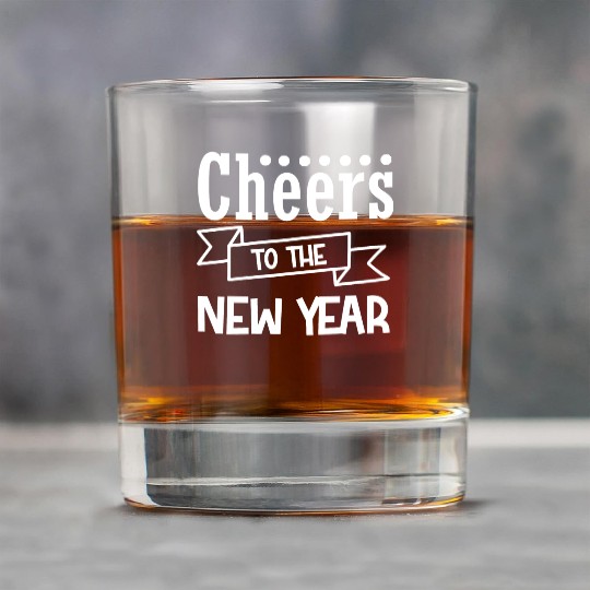Cheers To The New Year 2023 NYE Party Glasses Rock Glasses