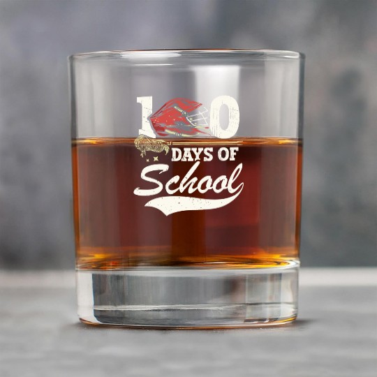 100 Days Of School Sports Game Lacrosse Player Rock Glasses