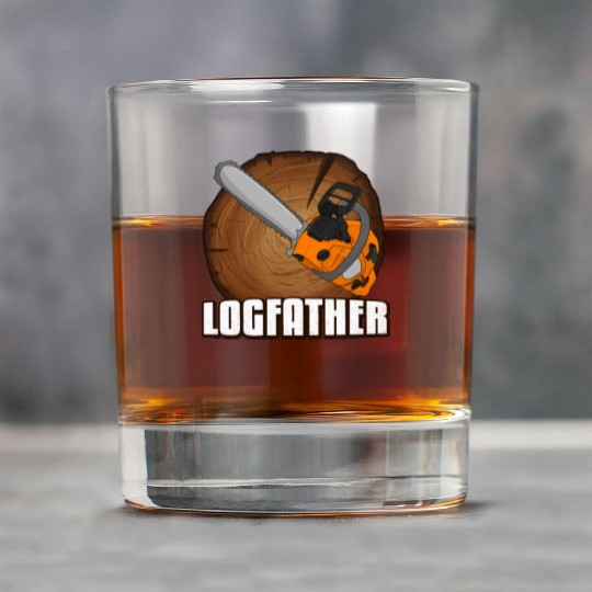 chainsaw Logfather Lumberjack Rock Glasses
