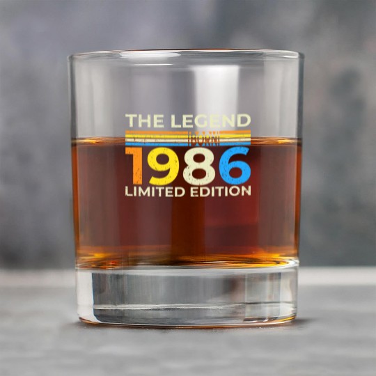 The Legend 1986 Born Limited Edition Rock Glasses