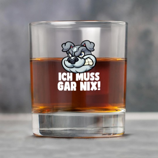 I don't have to relax at all, Great Dane dog lover Rock Glasses