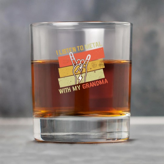 Vintage Metal With Grandmom Metal Kid Music Lover Rock Glasses