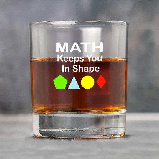 Math Keeps You In Shape Funny Math Teacher Workout Rock Glasses
