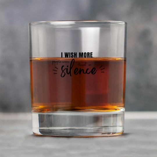 i wish more people were fluent in silence Rock Glasses