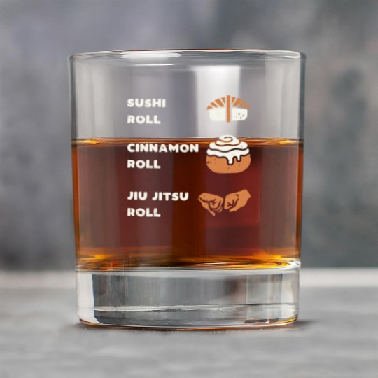 Sushi Cinnamon Jiu Jitsu Roll Funny BJJ Sports FF Band Rock Glasses