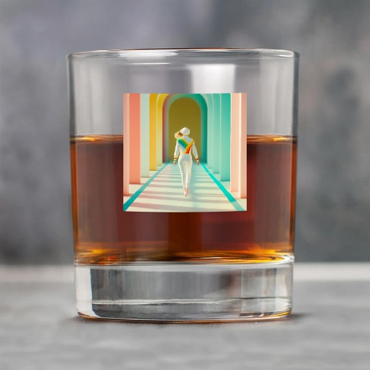 Independent Woman Picture Rock Glasses