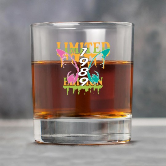 1989 Born Limited Edition Butterfly Gift Rock Glasses