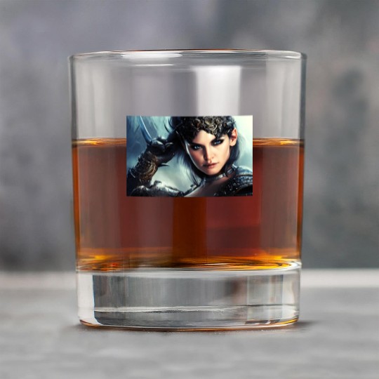 Warrior princess wearing gothic plate fantasy art Rock Glasses