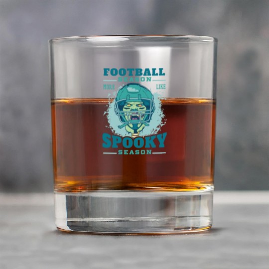 Football season spooky season zombie Football seas Rock Glasses