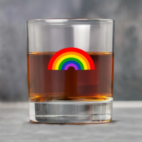 LGBT Rainbow Flag Pocket Rock Glasses
