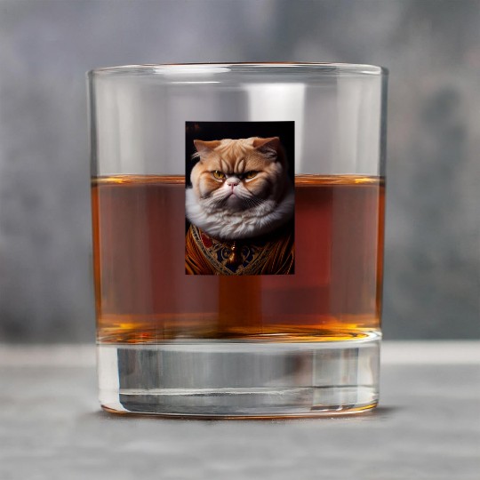 Exotic Shorthair Cat Breed Portrait Royal Renaissa Rock Glasses