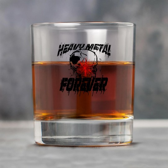 Heavy Metal forever Rock Glasses