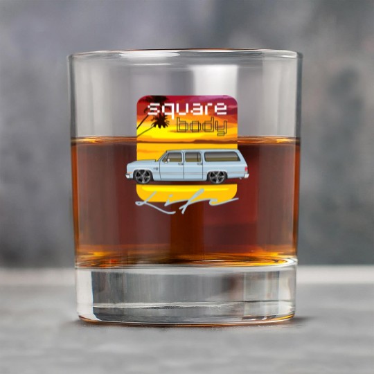 square Light Blue Rock Glasses