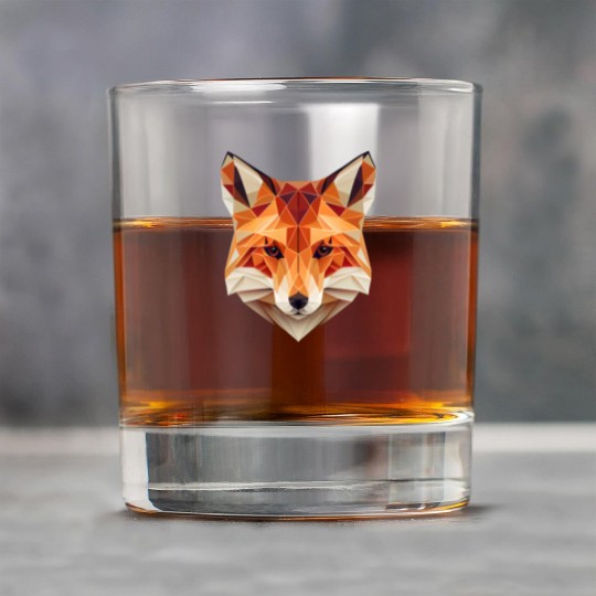 Fox Polygon Wild Animal Lover Wildlife Zookeeper Rock Glasses