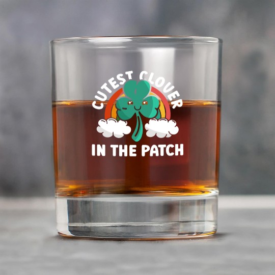 Cutest Clover In The Patch - St Patricks Day Irish Rock Glasses
