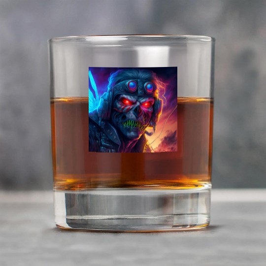 ZOMBIE IRON MAIDEN (version 9) Rock Glasses